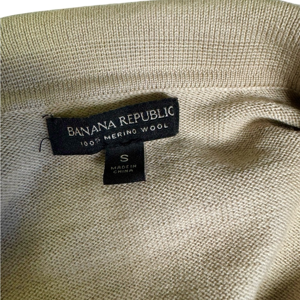 Banana Republic 100% Merino Wool Belted Soft Trench Cardigan Sweater Fall Winter - Picture 5 of 6